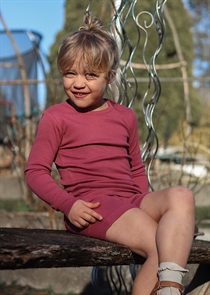 BIRKHOLM Rib Shorts Rabarber Rosa